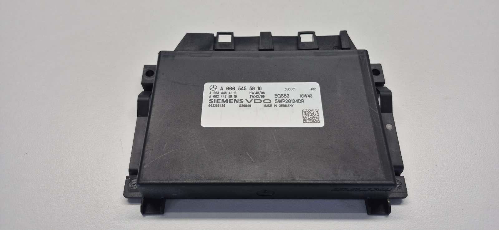 Компютър за автоматична скоростна кутия 5G Mercedes-Benz C-класа W204(2007-2010) №A 000 545 59 16/№ 5WP20124DR - Image 2